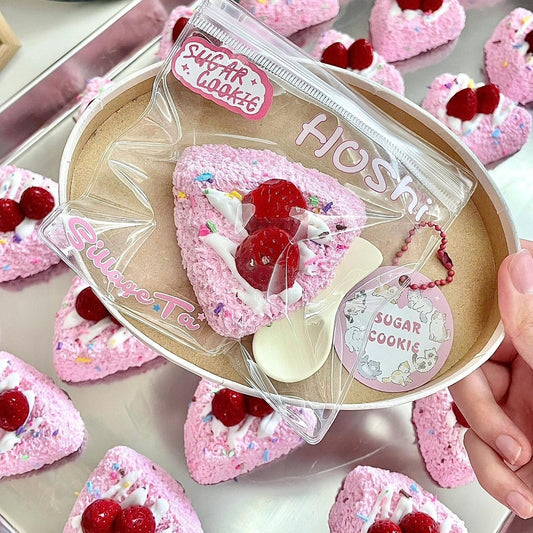 Strawberry Cream Rice Ball Silicone Stress Toy