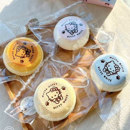 Coconut Cart Wheel Cake Silicone Squeeze Toy