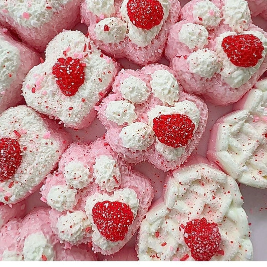 Strawberry Cream Cheese Ball Squishy Stress Toy